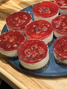 Cheesecake framboises