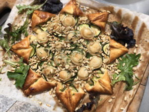 Tarte feuilletée courgettes chèvre